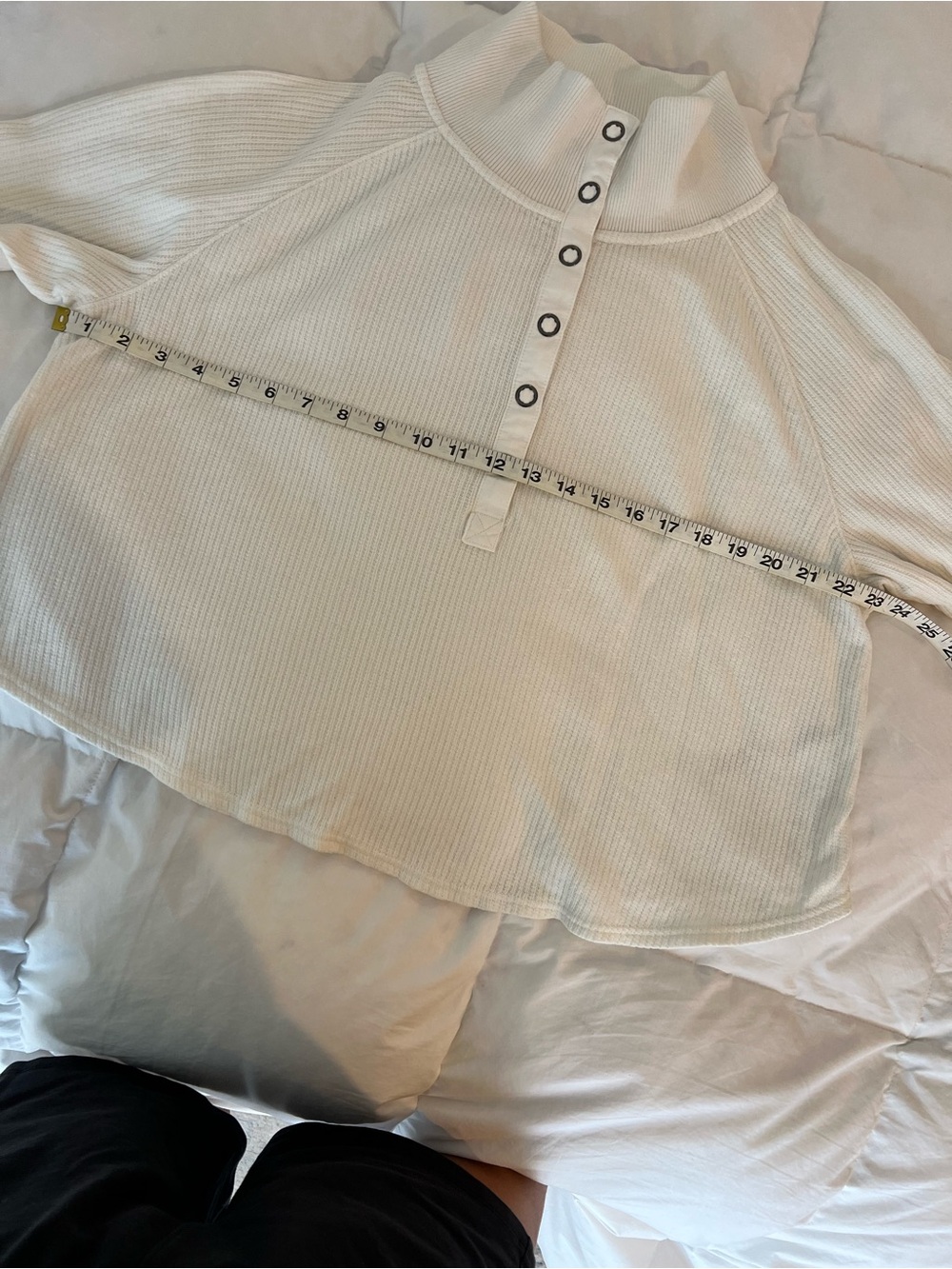 Free People So Fly Henley Ivory Long Sleeve